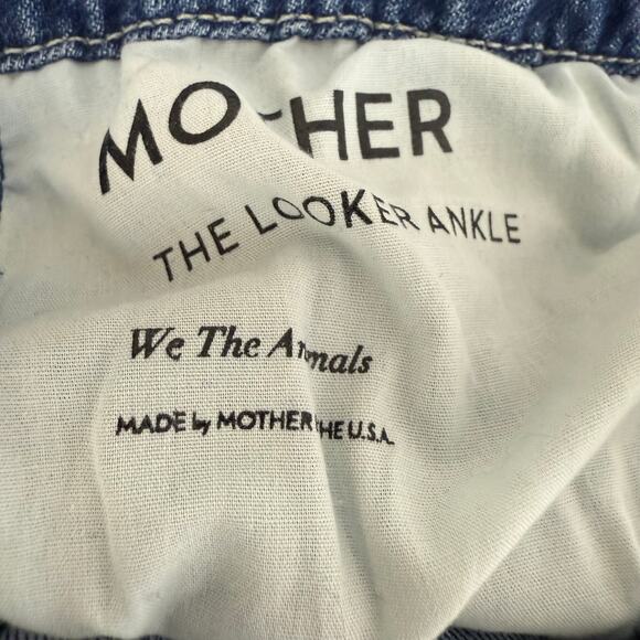 Mother Womens The Looker Ankle Skinny High Rise Casual Medium Wash Blue Jeans 26 - Picture 7 of 9